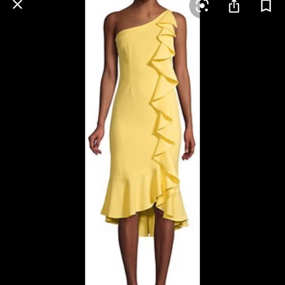 Likely Ruffled Yellow Dress - Linette - Picture 2 of 11